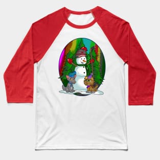 Canadian Christmas Baseball T-Shirt